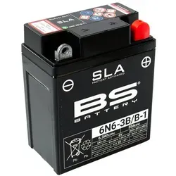 BS Battery 6N6-3B/B-1 Wartungsfreie SLA-Batterie - Motorradbatterie, 100% wartungsfrei und wasserdicht, bietet erhöhte Leistung und maximale Zuverlässigkeit für Motorsportfahrzeuge.