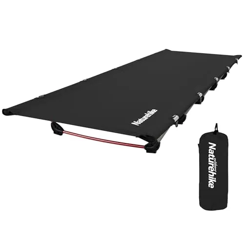 Naturehike Campingbett Ultraleichtes Feldbett Tragbares Klappbett für Erwachsene Schlafen Belastbarkeit bis 150kg Campingliege für Zelten Wandern Home Rucksackreisen Büro-Mittagspause-Bett