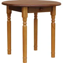 Runder Esstisch II Küchentisch Eiche 90 cm in braun von koma