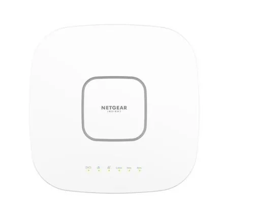 NETGEAR Insight Managed AXE7800 Tri-Band WiFi 6E-Access Point - Powerline Access Point mit Tri-Band WiFi 6E für blitzschnelle Internetgeschwindigkeiten und nahtlose Verbindung in großen Räumen.