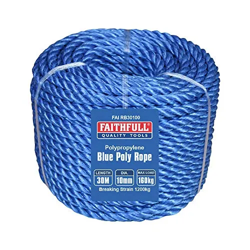 Faithfull blau Poly Seil 10 mm 30 m in blau von Faithfull