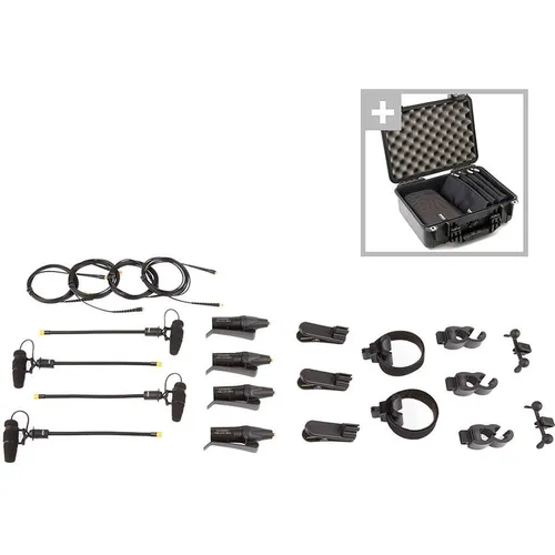 DPA 4099 Core Rock Touring Kit 4M - Mikrofone für Musiker, umfassendes Set mit 4 hochwertigen Instrumentenmikrofonen und robustem Peli Case für perfekten Sound auf Tour.