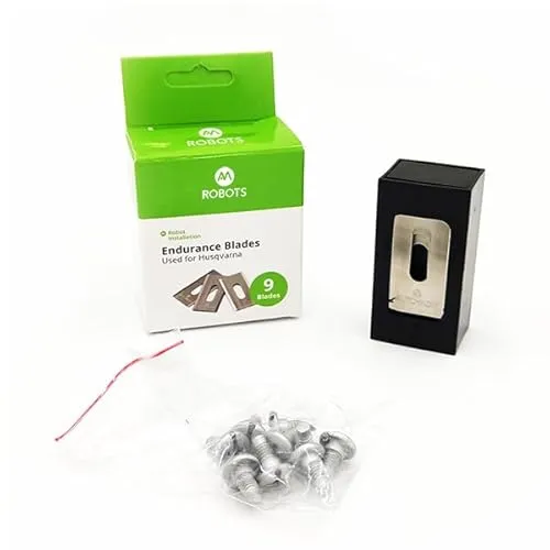 Ersatzklinge Endurance für Husqvarna Automower, Gardena, McCulloh, Silber (9 Stück)