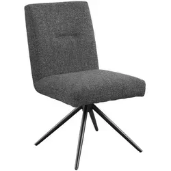 SetOne by Musterring Stuhl - Drehbarer Esszimmerstuhl in Anthrazit - Stühle - Stylischer Esszimmerstuhl mit 360° drehbarer Sitzfläche, individuelle Stoff- und Typenauswahl für einzigartigen Komfort.