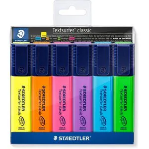 Staedtler Textmarker Textsurfer Classic, 6 Stück, Strichbreite 1
