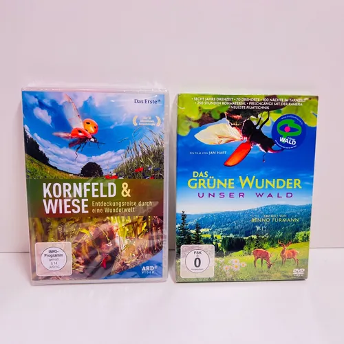 DVD - Kornfeld & Wiese + Das grüne Wunder Unser Wald - NEU 2 x
