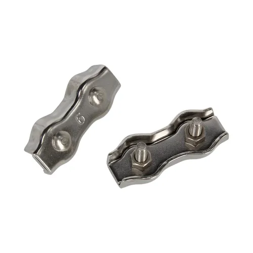 Seilverbinder Duplexklemme für Ø 3 - 6 mm, Edelstahl, Stück