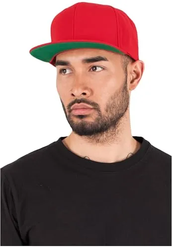 Flexfit Classic Snapback Cap, Mütze für Kinder, One Size, Farbe red
