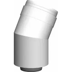 ATEC Abgas 0514 30°-Bogen, konzentrisch, DN60/100