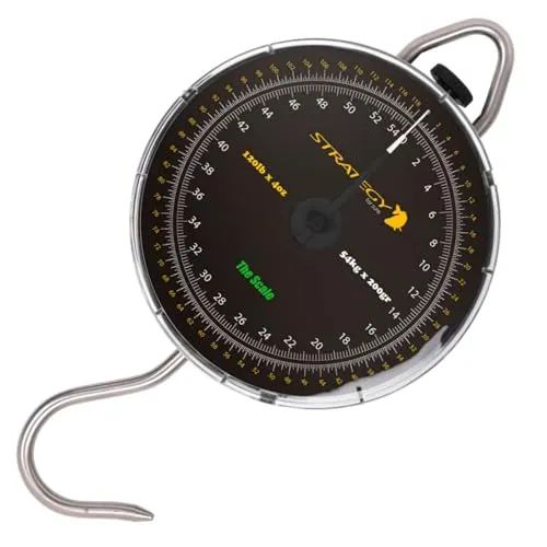 Strategy The Scale - Fischwaage zum Karpfenangeln, Analoge Waage zum Wiegen von Karpfen & Raubfischen, Karpfenwaage