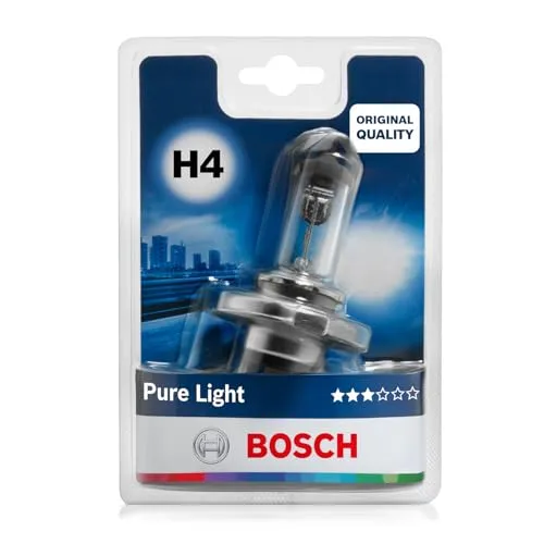 Bosch H4 Pure Light Halogen-Glühlampe 12 V 60/55 W
