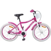 vidaXL Kinderfahrrad 20 Zoll in Rosa für 6-11 Jahre - Das robuste 20 Zoll Kinderfahrrad in Rosa mit verstellbarem Lenker und Sattel wächst mit Ihrem Kind mit. Ideal für Abenteuer auf glatten Straßen und Schotterwegen. Zeitloses Design und zuverlässige Bremsen sorgen für Fahrspaß und Sicherheit.