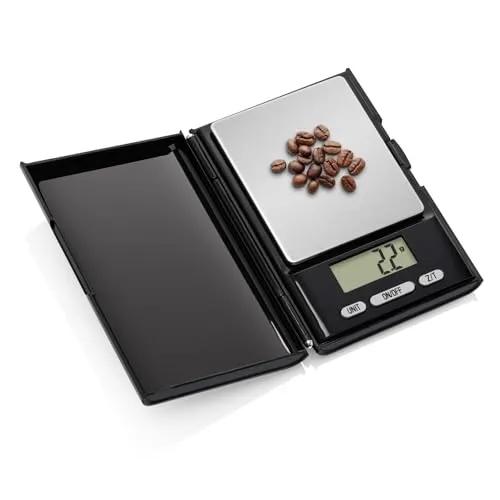 ETA digitale Küchenwaage I Pocky I Taschen-Digitalwaage I bis zu 500 g Tragkraft I Messgenauigkeit: 0,1 g I LCD-Display I TARE-Nullstellung I Zuwiegen