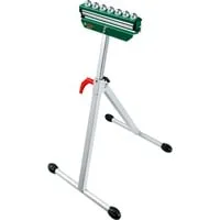 Bosch Home and Garden PTA 1000 Roller Stand - Schreibtische mit klappbarem Gerüstbock, höhenverstellbar von 700 mm bis 1.150 mm für flexibles Arbeiten mit großen Werkstücken.