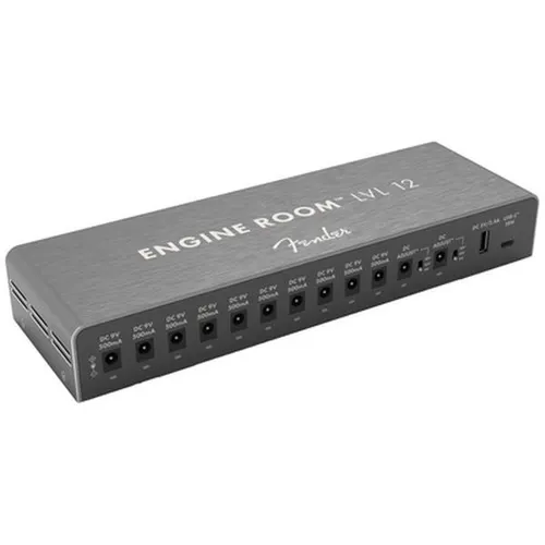 Fender Engine Room LVL12 Power Supply - Effekt-Netzteil mit 12 geerdeten Anschlüssen, ideal für professionelle Gitarristen