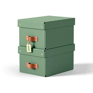 LEITZ Puro Aufbewahrungsboxen 7,0 l in grün, 2er Set