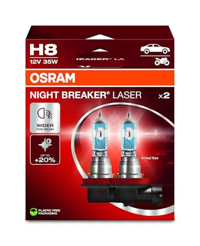 OSRAM NIGHT BREAKER® LASER H8 Halogen Scheinwerferlampe 12V von Osram