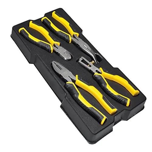 Stanley Gripzange STMT1-74179 - 4-teiliges Zangen-Set - Zangen, 4-teiliges Set mit ergonomischem Dynagrip Design für maximalen Komfort und Effizienz bei Ihren Arbeiten.