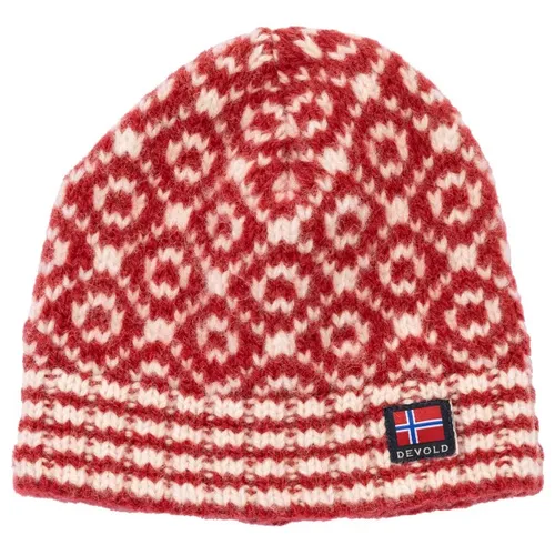 Devold of Norway Svalbard Wool Beanie hindberry/offwhite