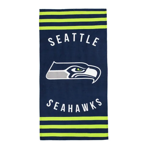 Seattle Seahawks NFL Strandtuch Stripes Badetuch Handtuch Fanshop Beach Towel