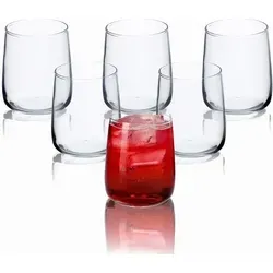 Kadax - Wassergläser, Set Von 6, Trinkgläser, Saftgläser Aus Glas, Gläser 330ml