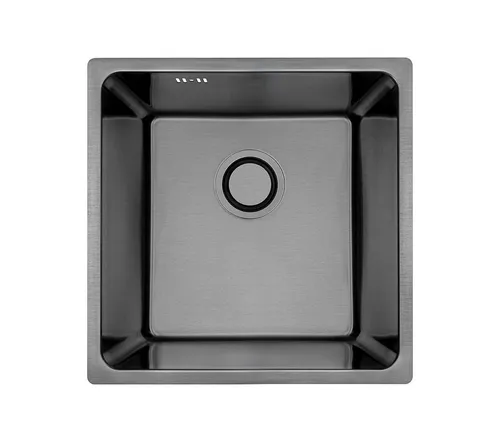 Küchenspüle ADEN 44x44 Graphit mit Siphon