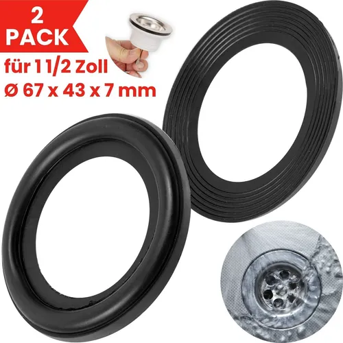 Profildichtung Ablaufventil für 1 1/2 Zoll Spülbecken Spültisch Ventil Dichtung