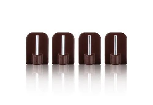 Bestlivings Gardinenstangenhalter Selbstklebehaken, für Vitragestangen, (20-St), aus Kunststoff mit stabilem Stahlstift, hohe Klebekraft