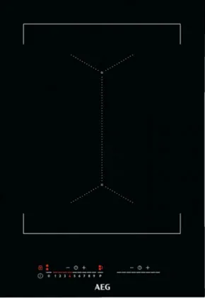 AEG IKE42640KB Einbau-Keramikkochfeld - Schwarz - Zonen-Induktionskochfeld mit Brückenfunktion für große Töpfe, ideal für große Kochvolumen und festliche Anlässe. Integriert und platzsparend.