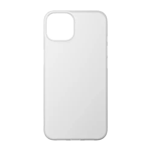 NOMAD Super Slim Case | für iPhone 14 | Extra dünne Schutzhülle | Kratzfest | Semitransparent und matt | Weiß