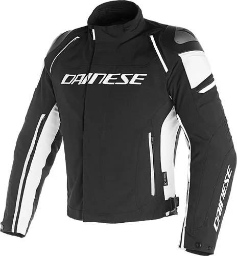 Dainese Racing 3 D-Dry Motorrad Textiljacke - Motorradjacke mit abnehmbaren Protektoren und thermogeformten Schulter-Basis für optimalen Schutz und Komfort beim Fahren.