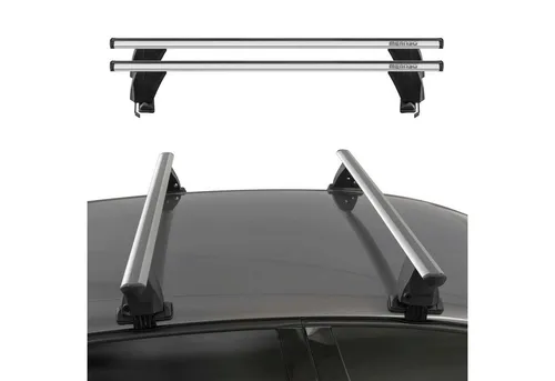 Menabo Dachträger Grundträger für Audi A3 8P Sportback - Gepäckträger aus Aluminium, passend für Audi A3 8P Sportback (2004-2012) - ideal für zusätzlichen Stauraum auf Reisen.