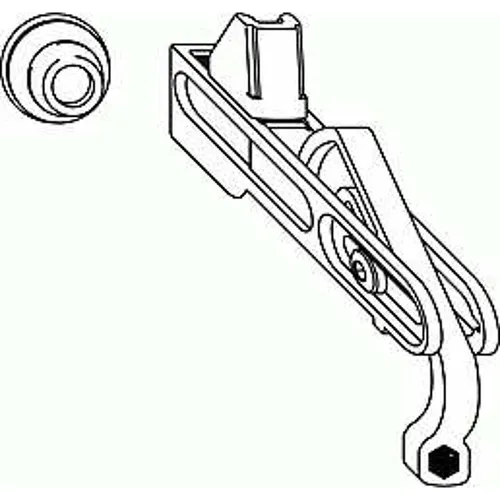 MACO RUSTICO Ladenhalter Classic Gr. 1 - Fensterbeschläge & -schlösser, stabiler Ladenhalter aus Zinkdruckguss für Ladenstärken von 41-65 mm, ideal für langlebige Anwendungen
