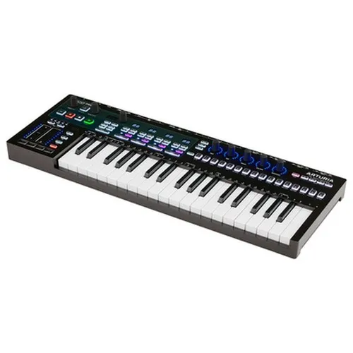 Arturia KeyStep Pro Chroma – USB/MIDI Controller Keyboard - Audio/MIDI-Controller mit 37 anschlagdynamischen Mini-Tasten, 4-Spur Step-Sequenzer und visueller LED-Anzeige für kreative Performance und Musikproduktion.
