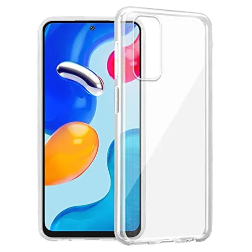 Cadorabo Hülle kompatibel mit Xiaomi RedMi Note 11 4G / 11S 4G in VOLL TRANSPARENT - Schutzhülle aus flexiblem TPU Silikon