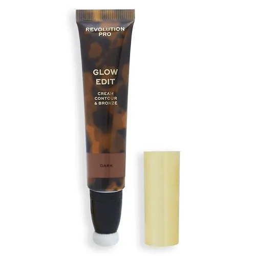 Revolution Pro, Glow Edit, Cream Contour & Bronze, Gesichts-Konturenstift, Formt & Definiert das Gesicht, Leichte Cremige Formel, Mattes Finish, Dunkel, 15ml