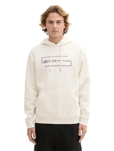 TOM TAILOR Denim Hoodie mit großem Logoprint