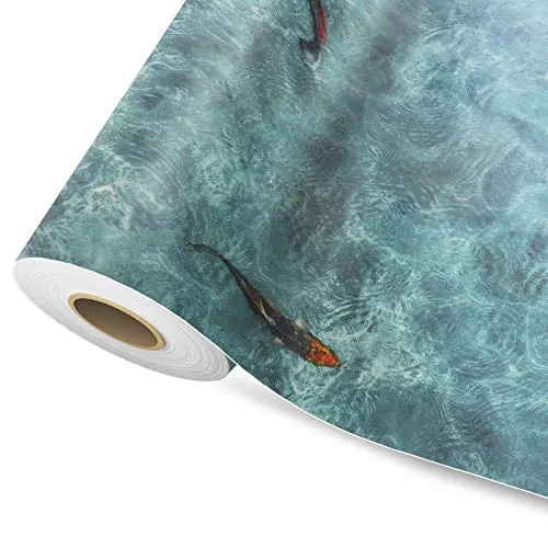 KARAT PVC CV Vinylboden | Linoleum Bodenbelag Meterware für Küche, Flur viele Längen & Motive & Größen (100 x 100 cm, Koi)