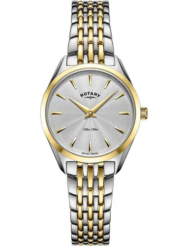 ROTARY Quarzuhr Rotary LB08011/02 Ultra Slim Damenuhr 27mm 5ATM Rotary LB08011/02 Ultra Slim Damenuhr 27mm 5ATM