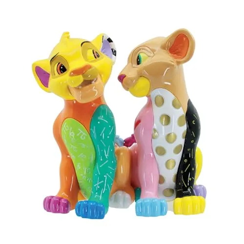 Enesco Disney Britto The Lion King Simba and Nala Heart Tails Figur, 15,2 cm, mehrfarbig