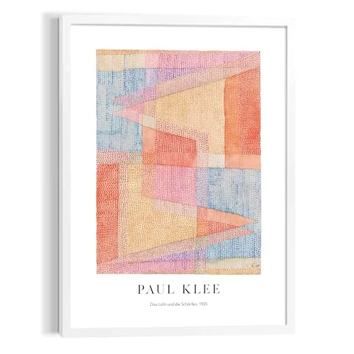 Bild PAUL KLEE TRIANGLES - Bunte Wanddekoration - Sonstige Wanddekoration, hochwertiger Kunstdruck auf MDF-Platte, ideal für stilvolle Raumgestaltung und gemütliche Atmosphäre.