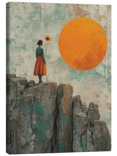 Posterlounge Wandbild Me and My Sunflower, DejaReve, erhältlich als Poster, Leinwandbild, Wandsticker oder Acrylglasbild