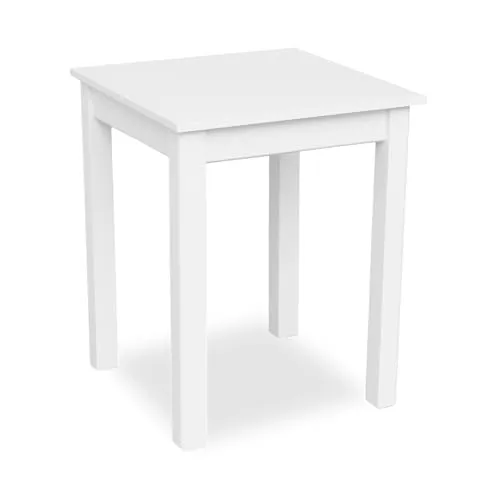 Metdrew Esstisch aus Holz | 60x60 | holztisch | für 2 Personen | klein Tisch | Skandinavischer Stil | aus Kiefernholz | küchentisch | Tischplatte: Weiß