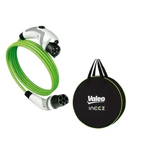 VALEO Ladekabel für FORD, RENAULT, PEUGEOT 652107 - Luftfilter-Zubehör mit 10 m Kabel, 7,4 kW Leistung und praktischer Aufbewahrungstasche für komfortables Laden unterwegs.