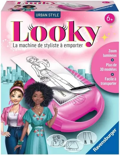 Ravensburger Looky Midi Urban Style - Kreatives Modezeichnen für Kinder - Sonstige Kategorie, fördert Kreativität und Designfähigkeiten, ideal für Mädchen ab 6 Jahren, Spaß für kreative Köpfe!