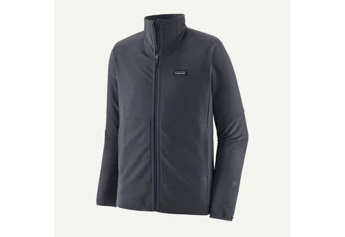 Patagonia Men R1 Techface Jacket Smolder Blue (L) - Jacken - Schlank geschnittene Softshelljacke für kühle Bedingungen, abriebfest und wasserabweisend, perfekt für Outdoor-Aktivitäten in den Bergen.