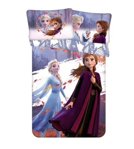 CR-Lights Disney Baby Bettwäsche Eiskönigin Anne ELSA mit Kissenbezug