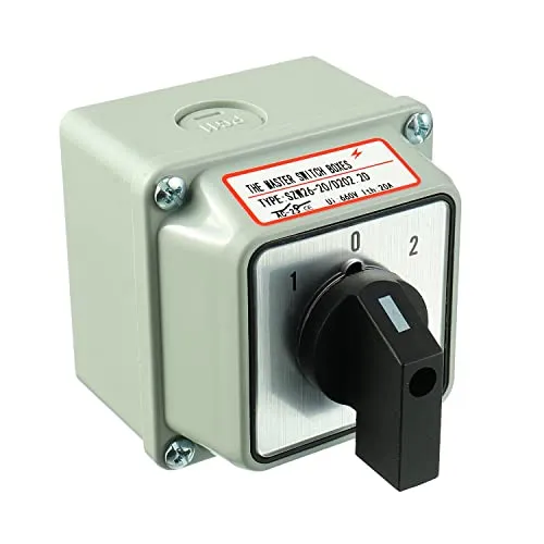 SIGANDG Universal Drehschalter SZW26-20/D202.2D mit Hauptschalter