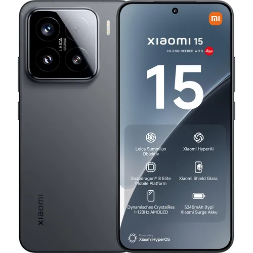Xiaomi 15 12GB 512GB - 5G Smartphone mit Leica Summilux Kamera - Kategorie: Handys & Smartphones. Entdecken Sie das Xiaomi 15 mit einer beeindruckenden 50 MP Dreifach-Kamera und 5G-Konnektivität für blitzschnelles Surfen.