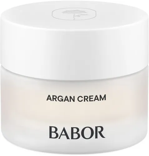 BABOR Argan Cream 50 ml - Gesichtspflege mit wertvollem Arganöl, das die Hydrolipidbarriere stärkt und trockene Haut revitalisiert. Ideal für samtig glatte Haut und Schutz vor vorzeitiger Hautalterung.